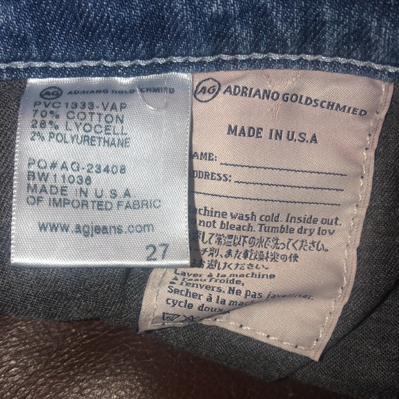 AG THE STILT ROLL-UP Cigarette Jeans size 27 - Picture 7 of 11